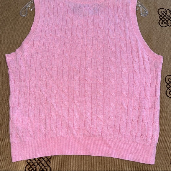 J.Crew Pink Cable Knit Crew Neck Vest Sweater Size S
In Excellent Condition - Picture 8 of 11